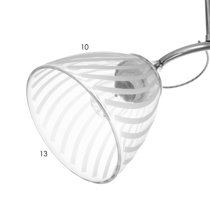 Люстра Люстра "Нора" 2х60Вт Е27 Хром 50х22х26см