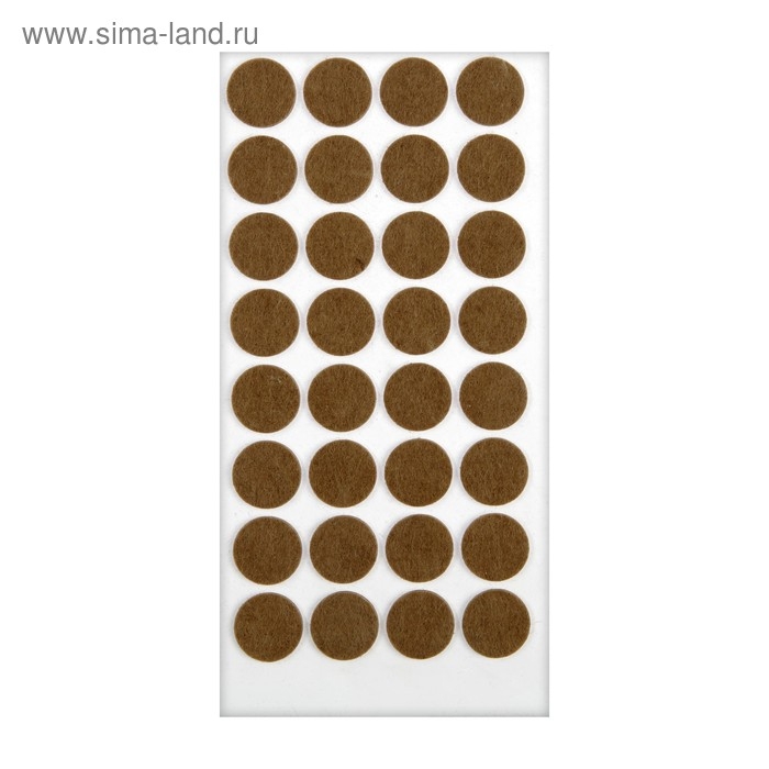 Подпятник войлочный d=24 мм, 32 шт., коричневый Подпятник войлочный d=24 мм, 32 шт., коричневый