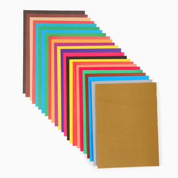 Набор  Набор "Смешарики" А5: 10л цветного одностороннего картона + 16л цветной двусторонней бумаги