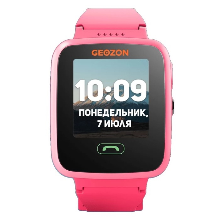 Детские смарт-часы Geozon Aqua G-W04PNK, 1.44 Детские смарт-часы Geozon Aqua G-W04PNK, 1.44", IPS, SIM, камера, GPS, 600 мАч, розовые