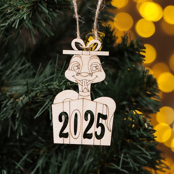 Новый год. Новогодний набор с символом года 2025 Новый год. Новогодний набор с символом года 2025 "Веселые змейки" 4 штуки