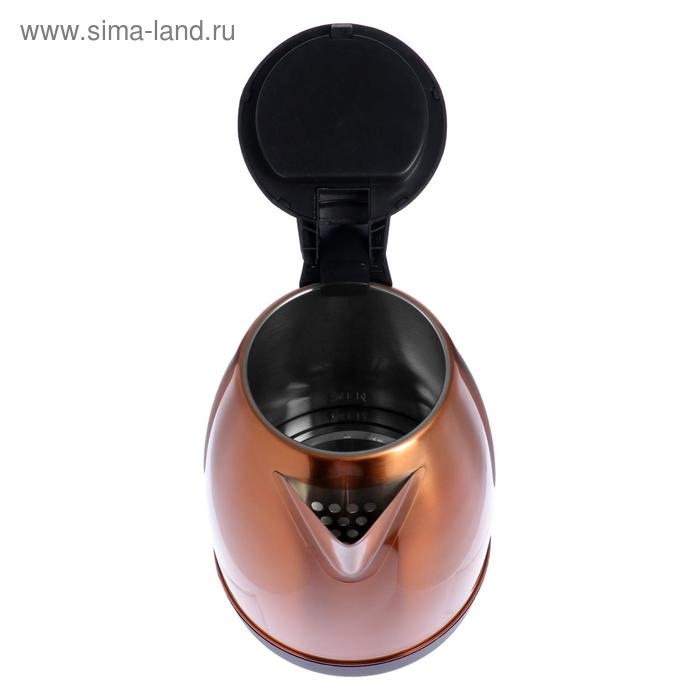 Чайник электрический  Чайник электрический "Матрёна" MA-002, металл, 1.8 л, 1500 Вт, цвет "медь"