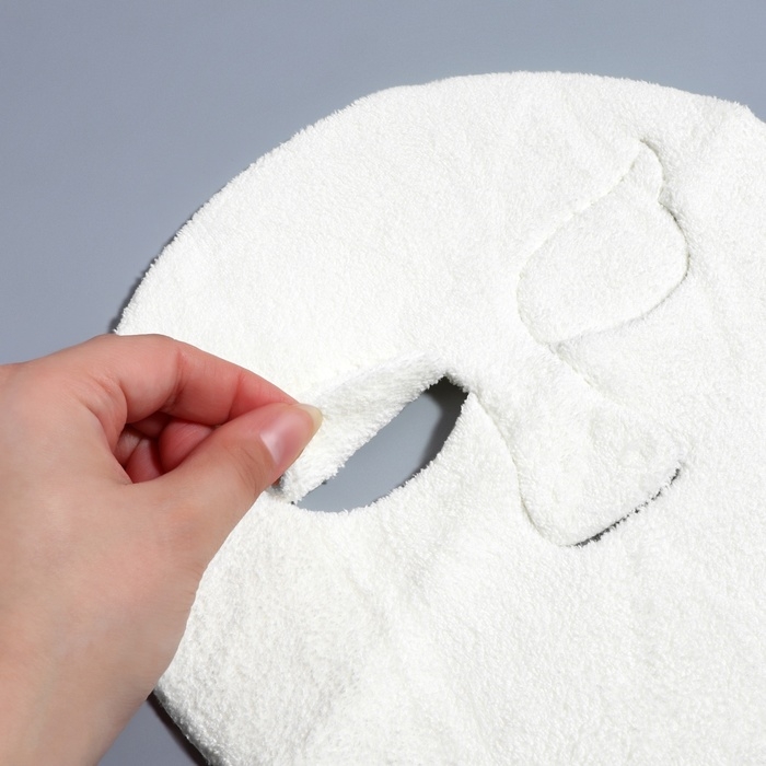 Маска для лица, многоразовая, 24 × 13,5 см, цвет белый Маска для лица, многоразовая, 24 × 13,5 см, цвет белый