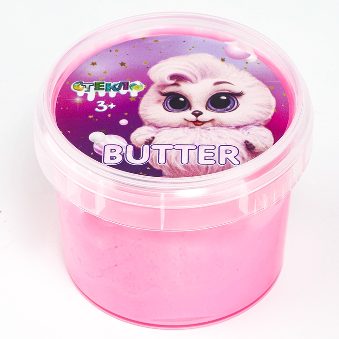 Слайм «Стекло», серия Butter, розовый цвет, 75 г Слайм «Стекло», серия Butter, розовый цвет, 75 г