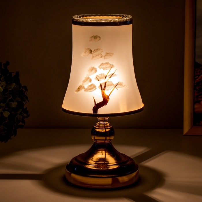 Аромасветильник сенсорный Аромасветильник сенсорный "Бонсай" G5 40Вт золото 13х13х23 см RISALUX