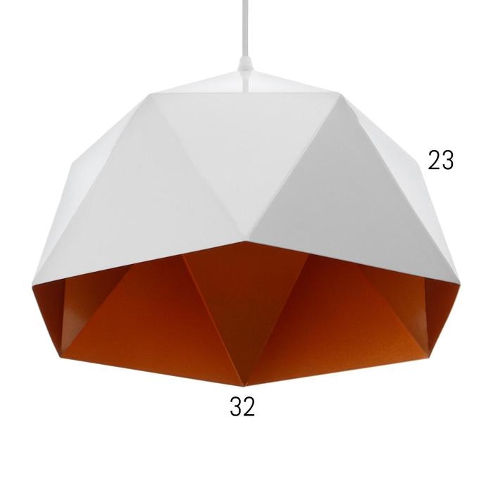 Светильник BayerLux Светильник BayerLux "Антер" E27 40Вт белый-золото 32х32х23-123 см