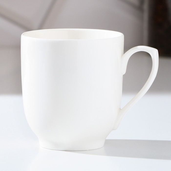 Кружка керамическая «Цветок», 260 мл, цвет белый Кружка керамическая «Цветок», 260 мл, цвет белый