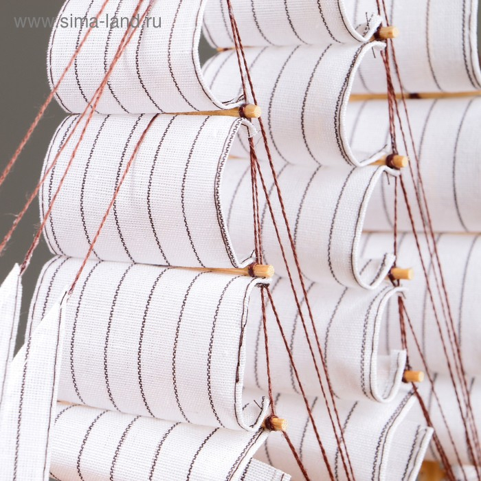 Корабль сувенирный средний &laquo;Фрея&raquo;, борта синие, 33х31х5 см , микс