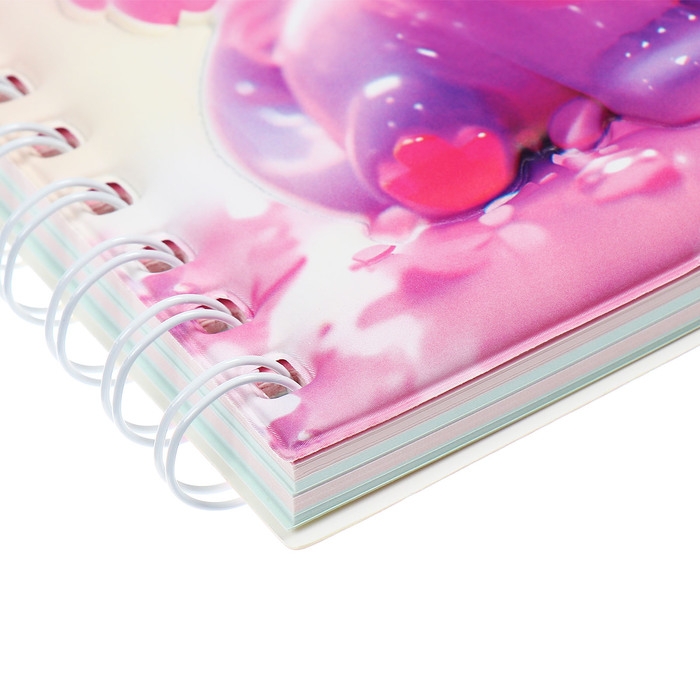 Записная книжка подарочная на гребне 80л,линия, цветной блок,обложка ПВХ 3D Кошка(17,6х13,5см) 105 Записная книжка подарочная на гребне 80л,линия, цветной блок,обложка ПВХ 3D Кошка(17,6х13,5см) 105