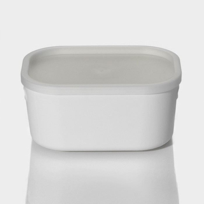 Контейнер для хранения с крышкой LaDо́m «Лёгкость», 17,8×12,7×8,4 см, цвет белый Контейнер для хранения с крышкой LaDо́m «Лёгкость», 17,8×12,7×8,4 см, цвет белый