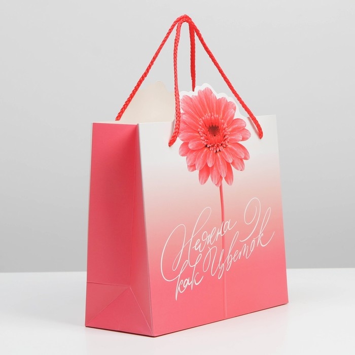 Пакет подарочный, упаковка, &laquo;Flower&raquo;, 25 х 26 х 10 см