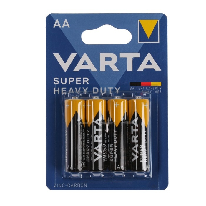 Батарейка солевая Varta SuperLife, AA, R6-4BL, 1.5В, блистер, 4 шт. Батарейка солевая Varta SuperLife, AA, R6-4BL, 1.5В, блистер, 4 шт.