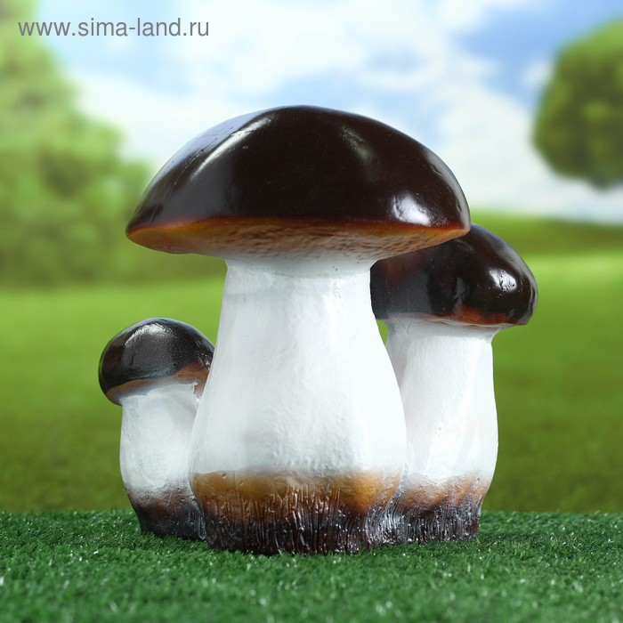 Садовая фигура  Садовая фигура "Гриб-боровик тройной"  25х23х23см