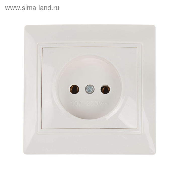 Розетка Smartbuy  Розетка Smartbuy "Венера", 10 А, одноместная, скрытая, без з/к, керамика, белая