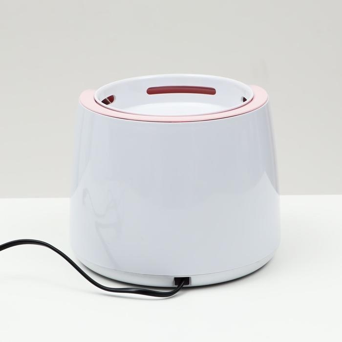 Фонтанчик для животных Carno, 2 л, с сенсором уровня воды, бело-розовый Фонтанчик для животных Carno, 2 л, с сенсором уровня воды, бело-розовый