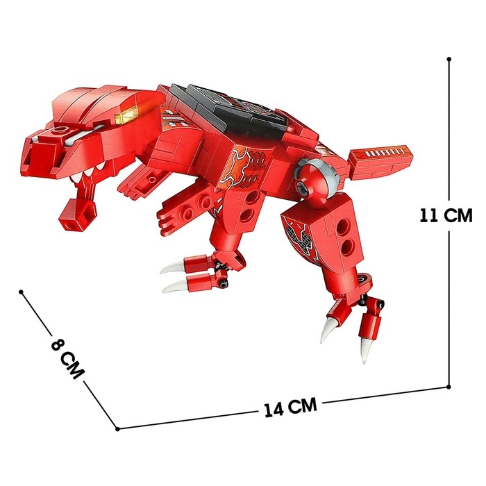 Конструктор Динобот «Вождь Тираннозавр», 6 видов, МИКС Конструктор Динобот «Вождь Тираннозавр», 6 видов, МИКС