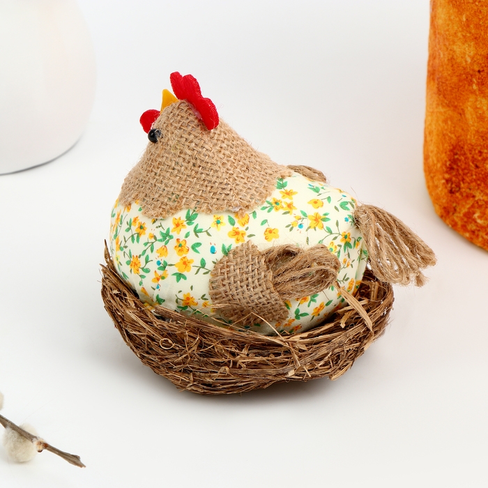 Декор пасхальный «Курочка» 14,5 × 14,5 × 13,5 см Декор пасхальный «Курочка» 14,5 × 14,5 × 13,5 см