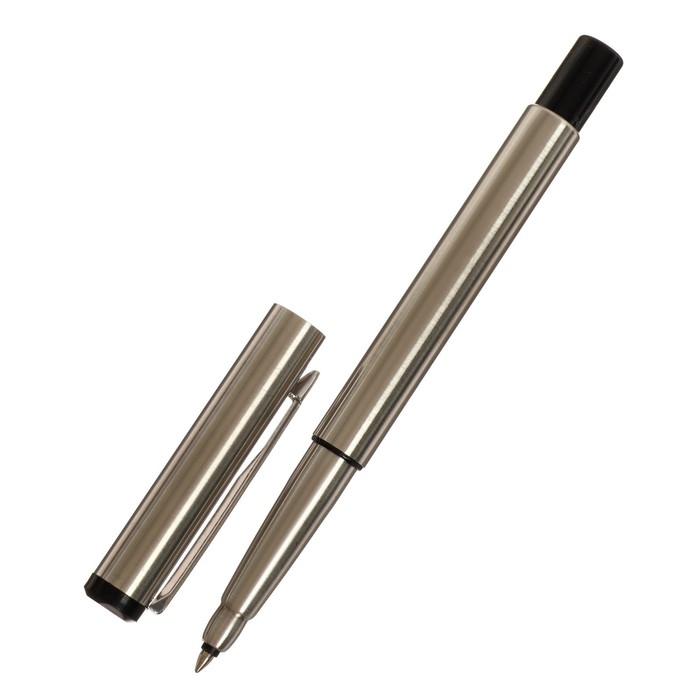 Ручка подарочная шариковая Calligrata, в кожзам футляре ПБ N, корпус серебристый Ручка подарочная шариковая Calligrata, в кожзам футляре ПБ N, корпус серебристый