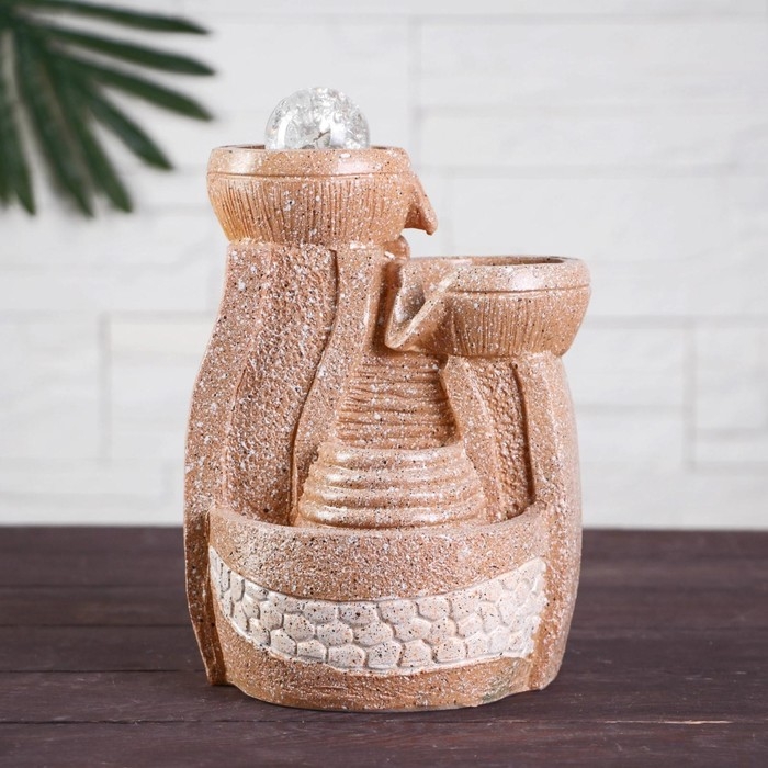 Фонтан Фонтан "Николь" ступеньки, 13х20 см (с подсветкой)