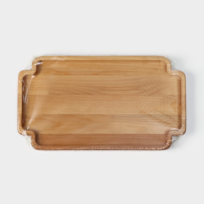 Поднос деревянный для подачи Adelica, 35×20×1,8 см, потайные ручки, массив берёзы, пропитано маслом, цвет натуральный Поднос деревянный для подачи Adelica, 35×20×1,8 см, потайные ручки, массив берёзы, пропитано маслом, цвет натуральный