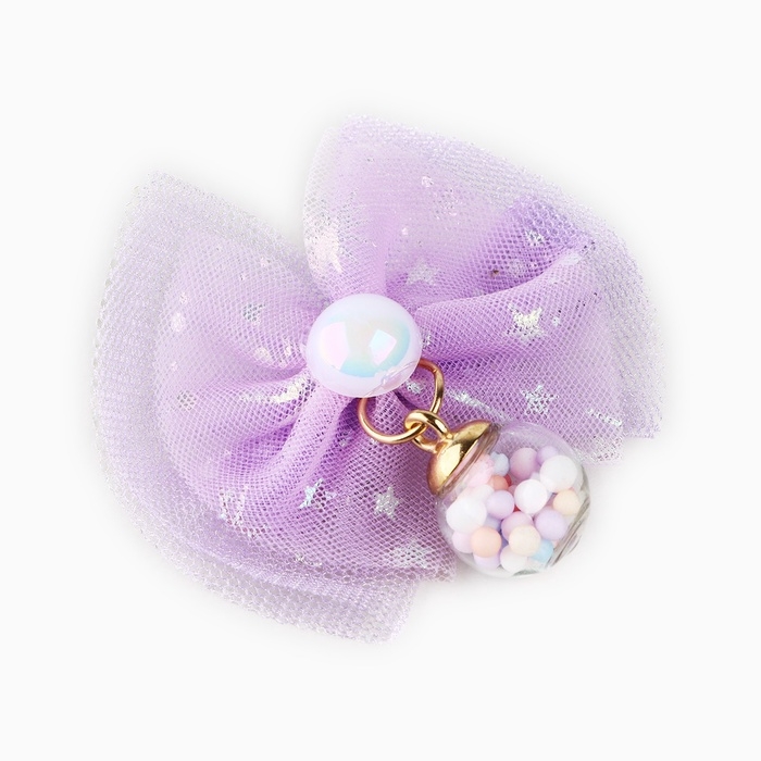 Заколка для волос с бантом «Самой нежной», 7 х 5 см Заколка для волос с бантом «Самой нежной», 7 х 5 см