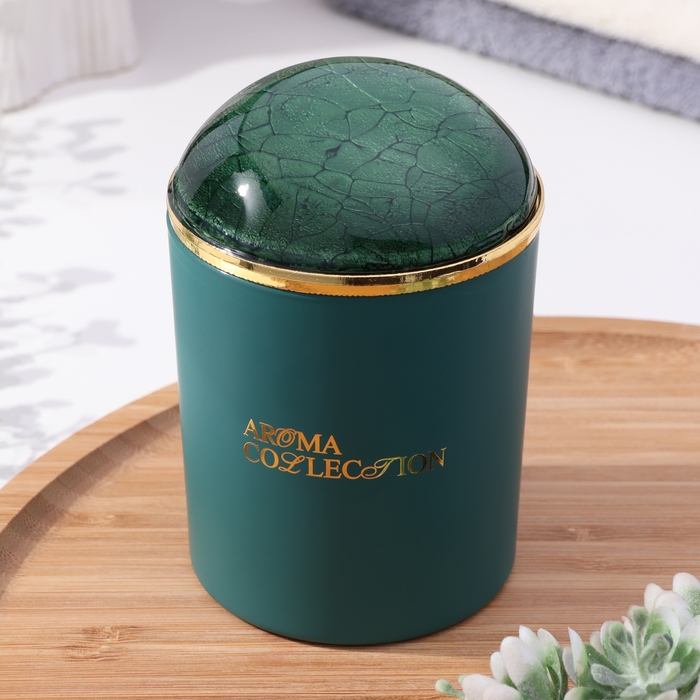 Свеча ароматическая в стакане  Свеча ароматическая в стакане "Aroma collection", 260 г, белый чай, в тубусе