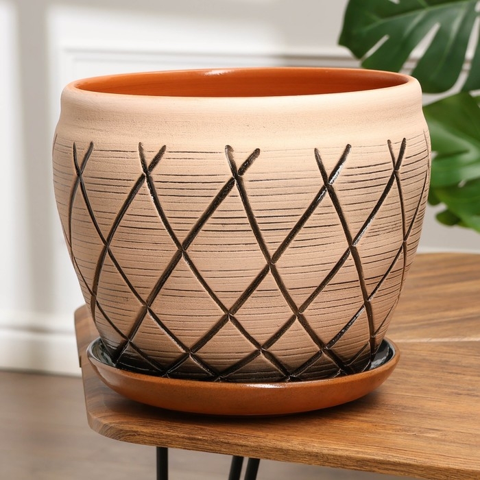 Горшок цветочный Горшок цветочный "Плетеный" 10л