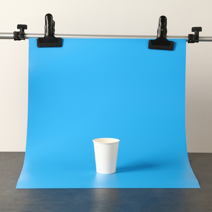 Фотофон для предметной съёмки Фотофон для предметной съёмки "Голубой" ПВХ, 50 х 70 см