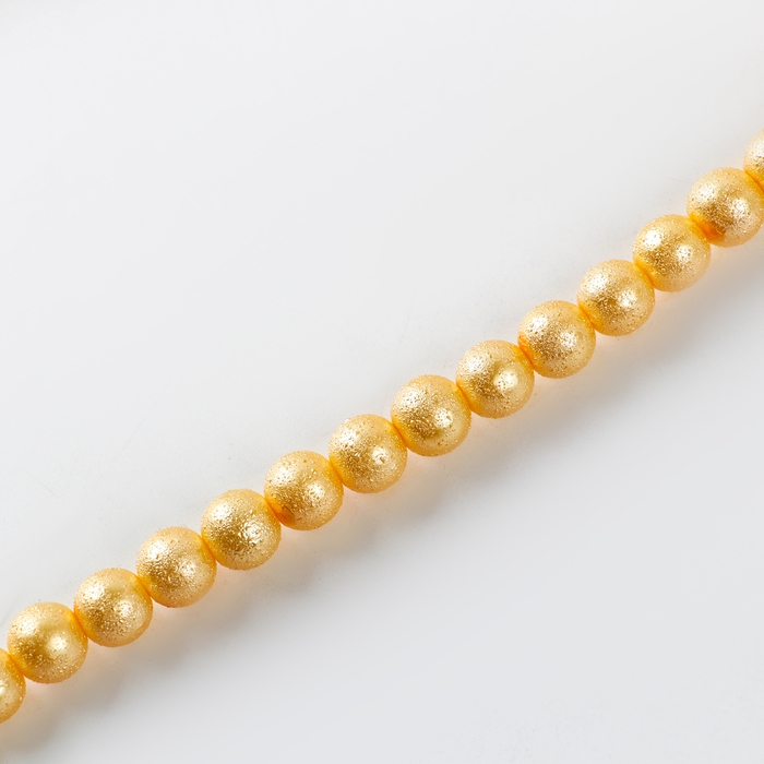 Бусины из стекла, набор 78 шт., размер 1 шт. — 10 мм, цвет жёлтый