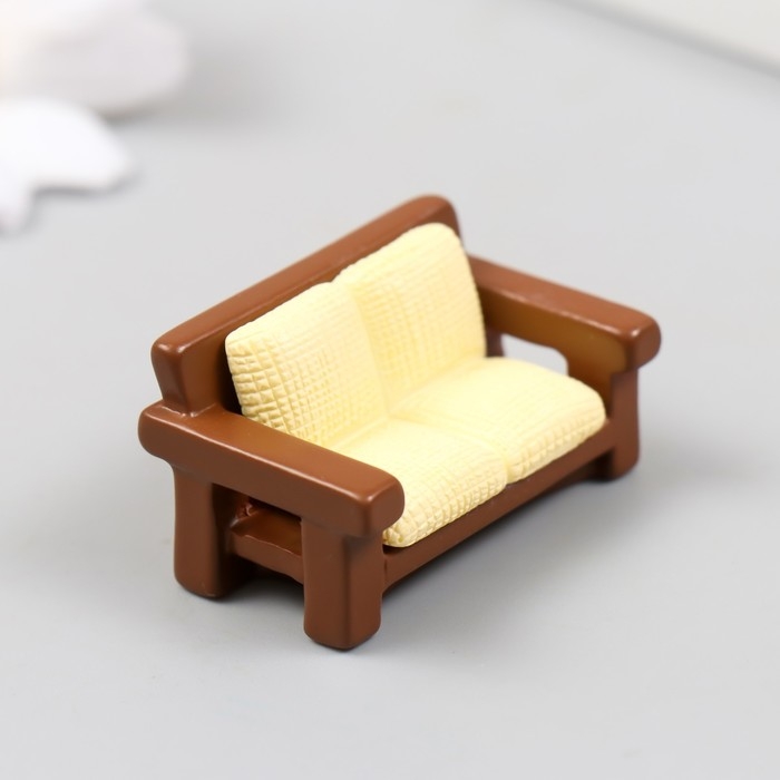 Декор для творчества полистоун Декор для творчества полистоун "Диван" 4х2,5 см