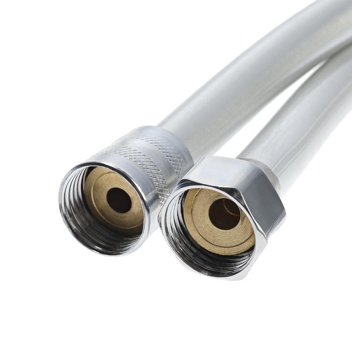 Душевой шланг ZEIN Z31PS, 150 см, гайки стальные, латунная втулка, силикон, серебристый Душевой шланг ZEIN Z31PS, 150 см, гайки стальные, латунная втулка, силикон, серебристый