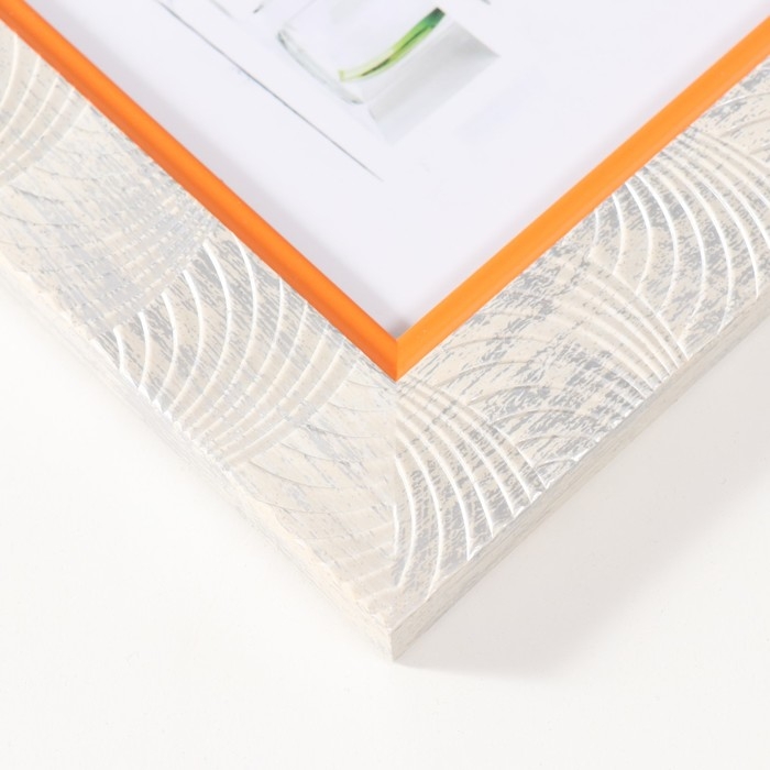 Фоторамка пластик 15х20 см Фоторамка пластик 15х20 см "Дуги" белая 25,3х20,5 см