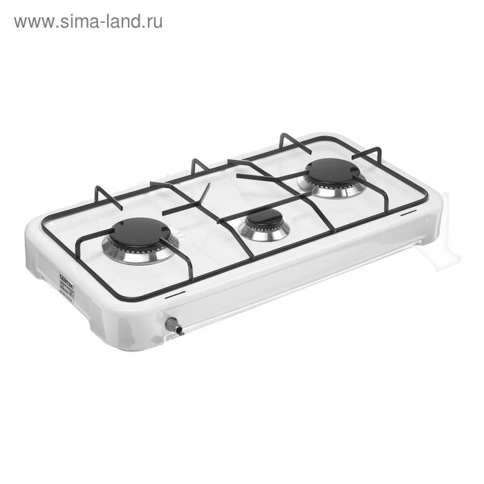 Плитка газовая Centek CT-1522, 3 конфорки, белая Плитка газовая Centek CT-1522, 3 конфорки, белая