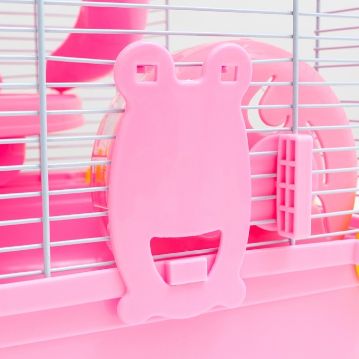 Клетка для грызунов Клетка для грызунов "Пижон", 31 х 24 х 46 см, розовая