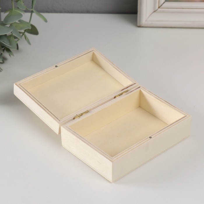 Шкатулка дерево под роспись Шкатулка дерево под роспись "Прямоугольная" без замочка 11х7,5х4 см