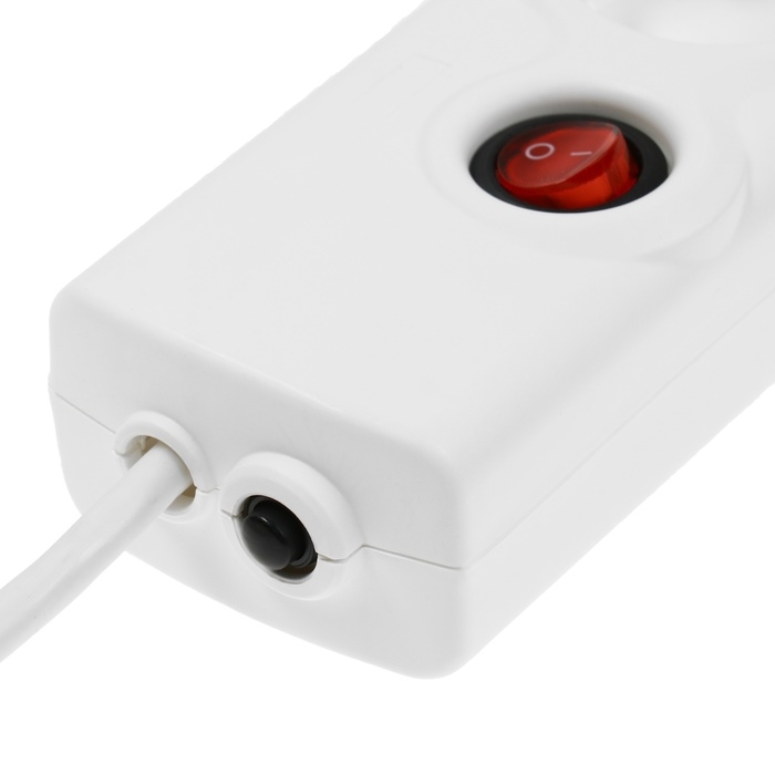 Сетевой фильтр Luazon Lighting, 5 розеток, 1.5 м, 2200 Вт, 3х0.75 мм2, 10 A, 220 В, c предохранителем, белый Сетевой фильтр Luazon Lighting, 5 розеток, 1.5 м, 2200 Вт, 3х0.75 мм2, 10 A, 220 В, c предохранителем, белый