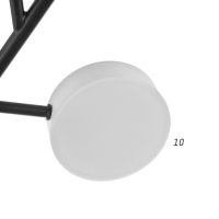 Люстра с ПДУ 2300/9WT LED 190Вт 3000-6000К белый 85х85х9 см BayerLux