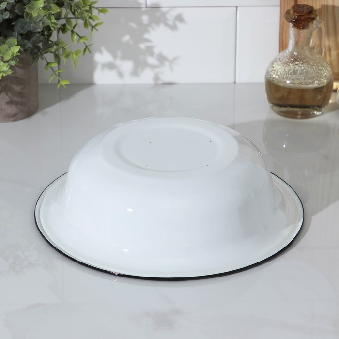 Миска, 2 л, без деколи, индукция, цвет белый Миска, 2 л, без деколи, индукция, цвет белый