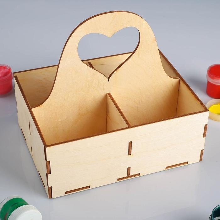 Заготовка для декупажа Заготовка для декупажа "Коробочка для чайных пакетиков" с ручкой 15 х 20 см