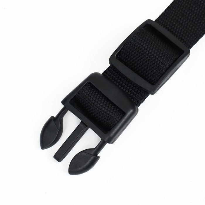 Ошейник с подсветкой размер S, ОШ 35-43 х 2,5 см, 3 режима свечения чёрный Ошейник с подсветкой размер S, ОШ 35-43 х 2,5 см, 3 режима свечения чёрный