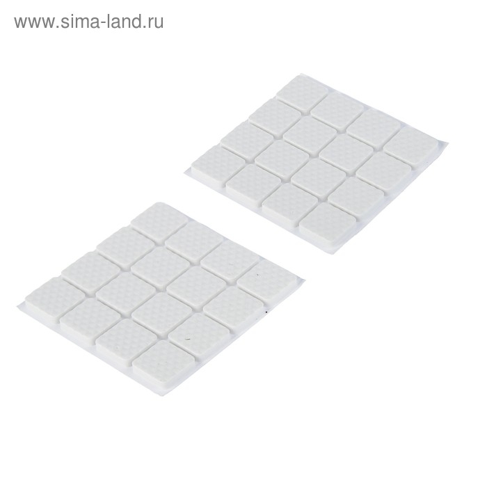 Накладка мебельная квадратная ТУНДРА, размер 18 х 18 мм, 32 шт, полимерная, цвет белый Накладка мебельная квадратная ТУНДРА, размер 18 х 18 мм, 32 шт, полимерная, цвет белый