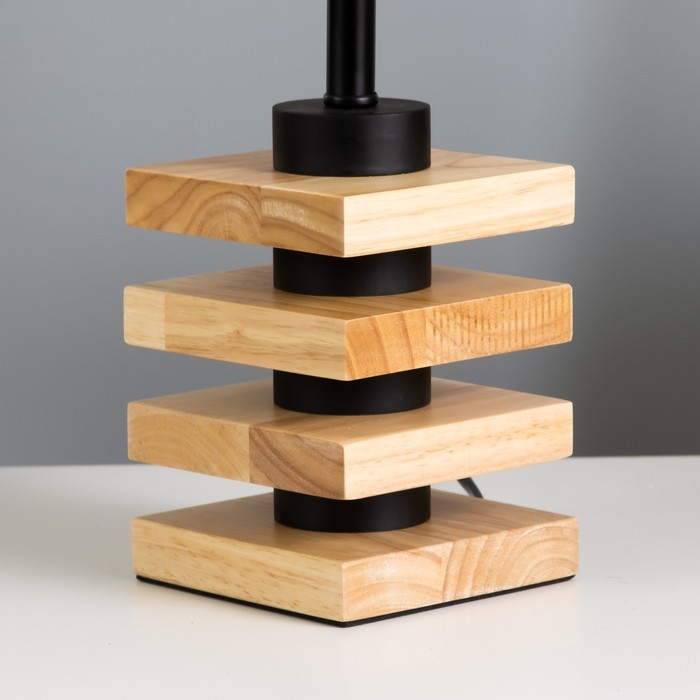 Настольная лампа Настольная лампа "Консель" E27 40Вт светлое дерево 25х25х42,5 см RISALUX