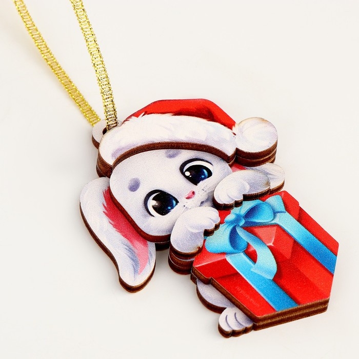 Ёлочные игрушки - подвески деревянные «Новый год!» Ёлочные игрушки - подвески деревянные «Новый год!»