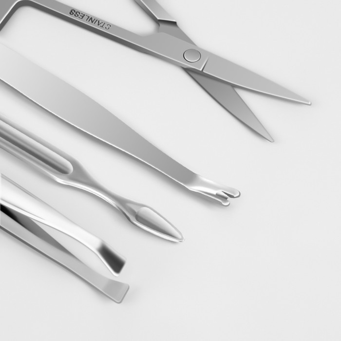 Набор маникюрный «Цветы», 7 предметов, в футляре, цвет МИКС Набор маникюрный «Цветы», 7 предметов, в футляре, цвет МИКС