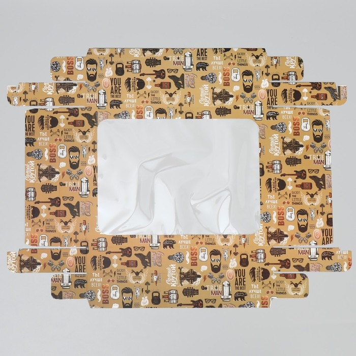 Коробка подарочная, упаковка, «Для самого крутого», 32 х 24 х 9 см