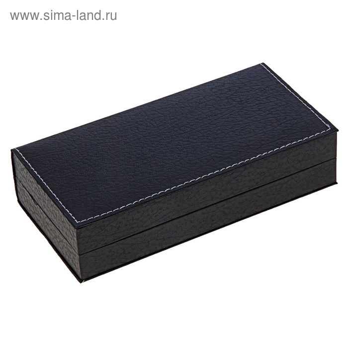 Ручки подарочные, 2 штуки: капиллярная, шариковая поворотная, в кожзам футляре, VIP, чёрные Ручки подарочные, 2 штуки: капиллярная, шариковая поворотная, в кожзам футляре, VIP, чёрные