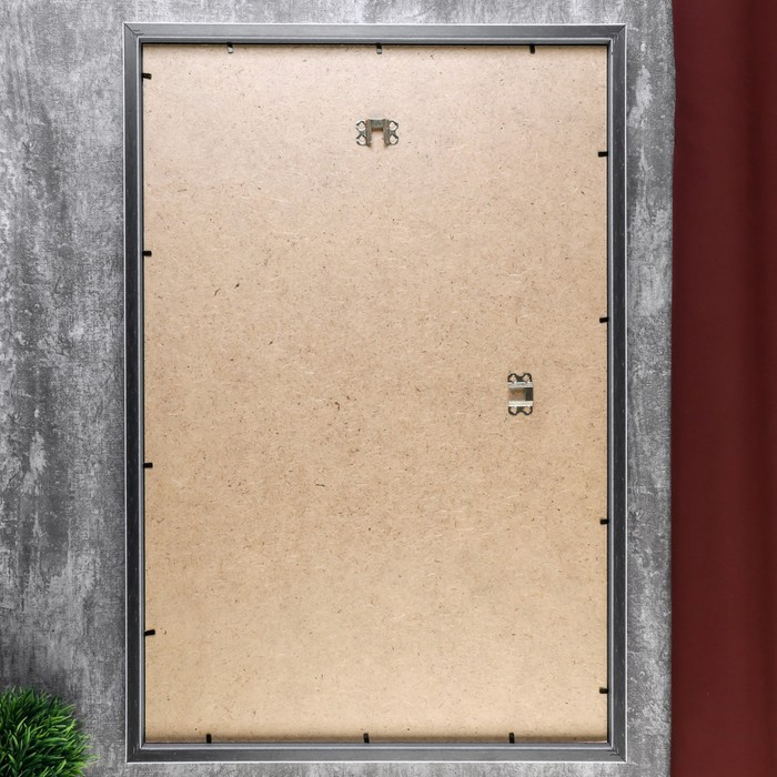 Фоторамка пластик Фоторамка пластик "МИРАМ" 40х60 см 021 серебро (пластиковый экран)