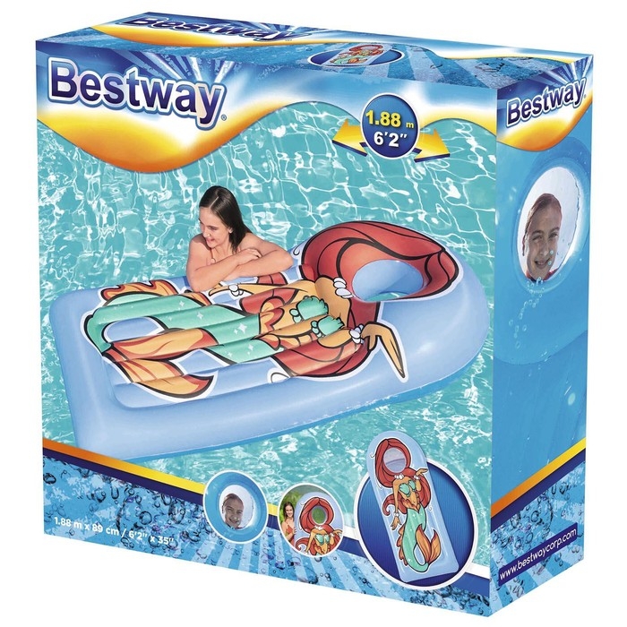 Матрас для плавания Face Flip, 188 x 89 см, МИКС, 43421 Bestway Матрас для плавания Face Flip, 188 x 89 см, МИКС, 43421 Bestway