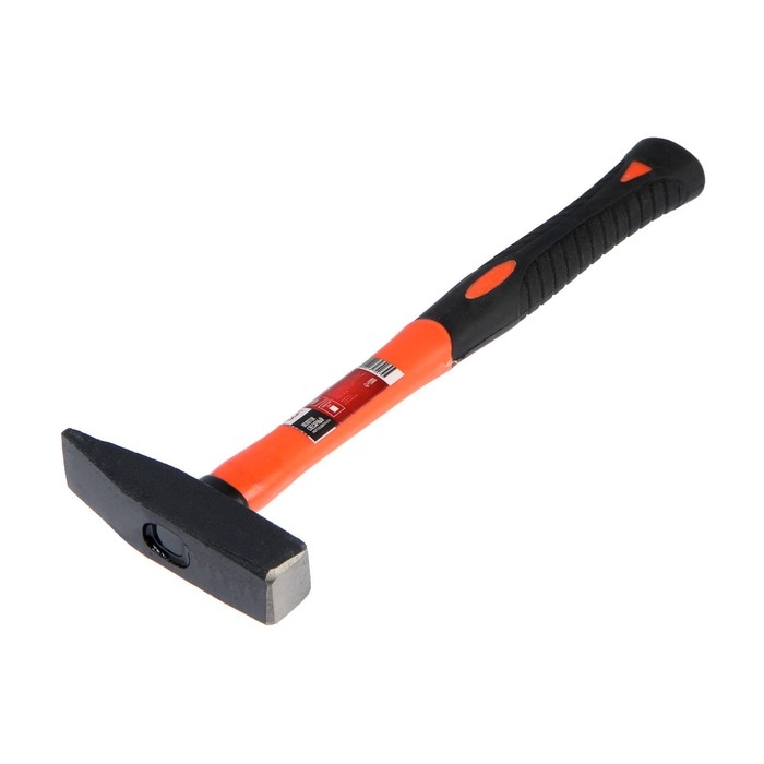 Молоток слесарный ЛОМ, квадратный боек, фиберглассовая обрезиненная рукоятка, 400 г Молоток слесарный ЛОМ, квадратный боек, фиберглассовая обрезиненная рукоятка, 400 г