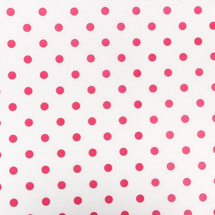 Бумага силиконизированная «Горох», малиновый, 0,38 х 5 м Бумага силиконизированная «Горох», малиновый, 0,38 х 5 м
